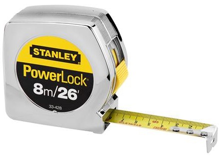 Stanley 8m/25' x 1" PowerLock� Measurement Tape